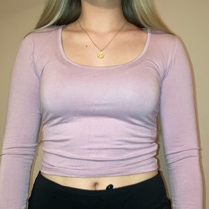 Long Sleeved Light-Purple Shirt